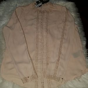 NWT - Kardashian Kollection lace blouse